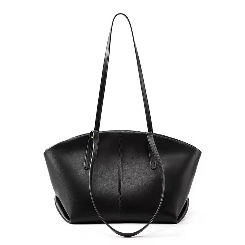 Fashion Leather Large Tote Bag 2025 New Genuine Leather Shoulder Bag Versatile Textured Shoulder Underarm Bag